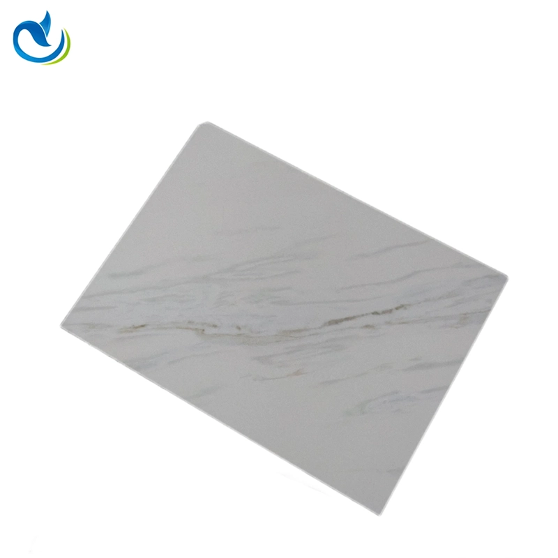 Panneaux muraux en marbre PVC à revêtement imbriqué