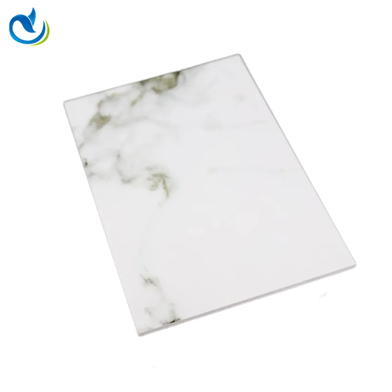 Cartes de panneaux en marbre PVC alternatifs étanches alternatifs en plastique